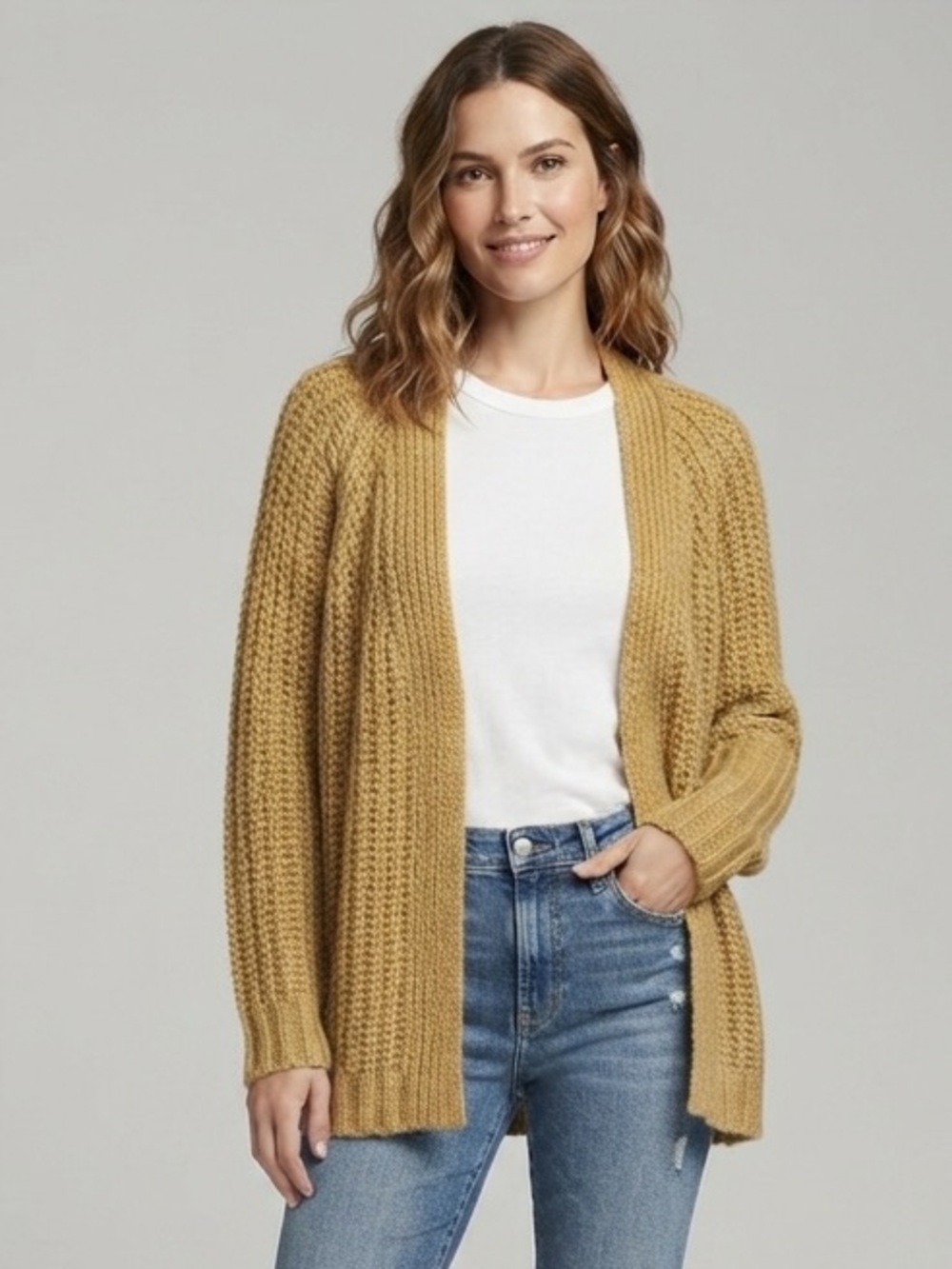 For The Republic Open Shaker Cardigan